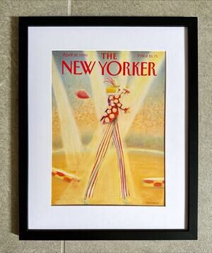 Framed 1990 The New Yorker April 30 Susan Davis Circus Clown